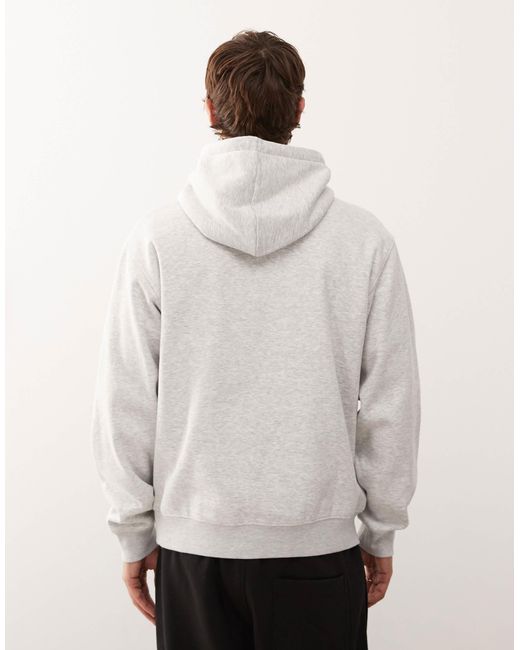 Sweat à capuche classique - chiné Weekday pour homme en coloris Gray