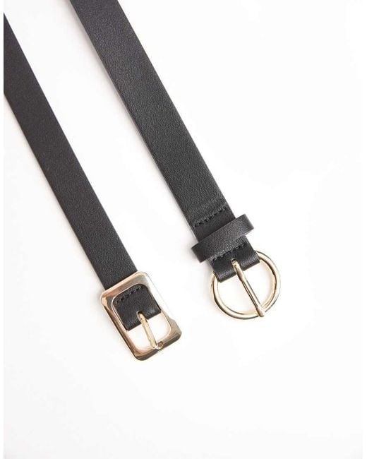 Pieces Blue 2 Pack Buckle Belts
