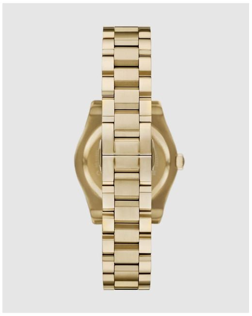 Emporio Armani Metallic Three-Hand Date-Tone Stainless Steel Watch, Ar11793