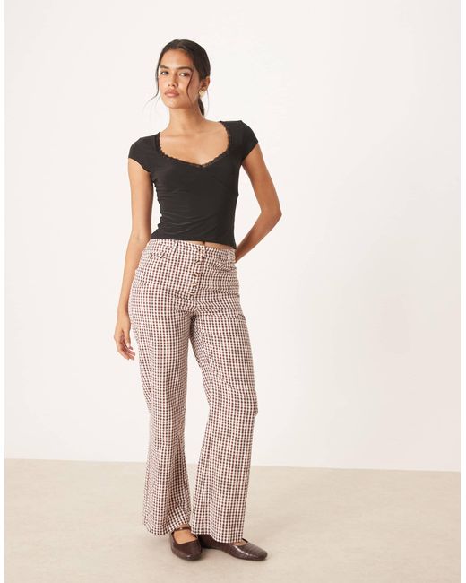 ASOS Black – anschmiegsames, kurzärmliges oberteil