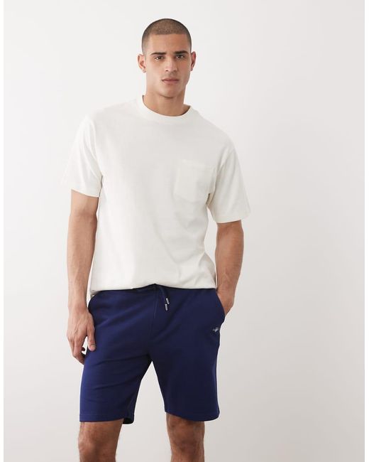 Gant White Shield Logo Sweat Shorts for men
