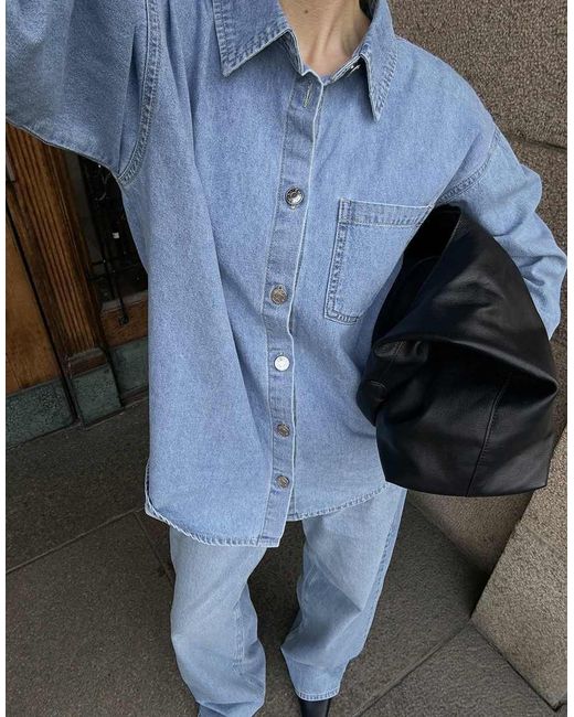 NA-KD Blue Denim Shirt