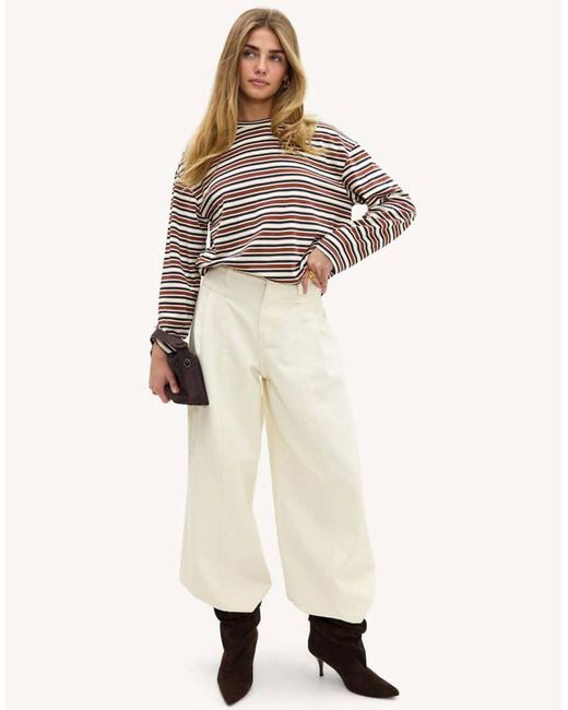Loavies White Endless Summer Love Striped Shirt