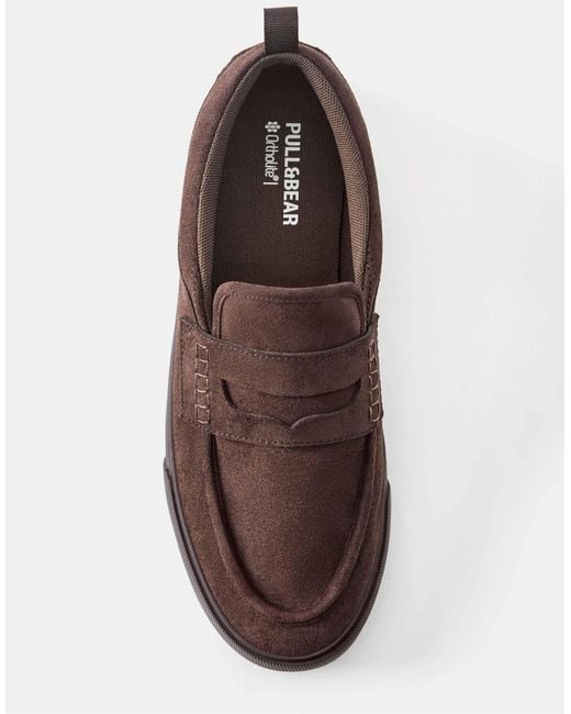 Baskets casual à brides Pull&Bear pour homme en coloris Brown