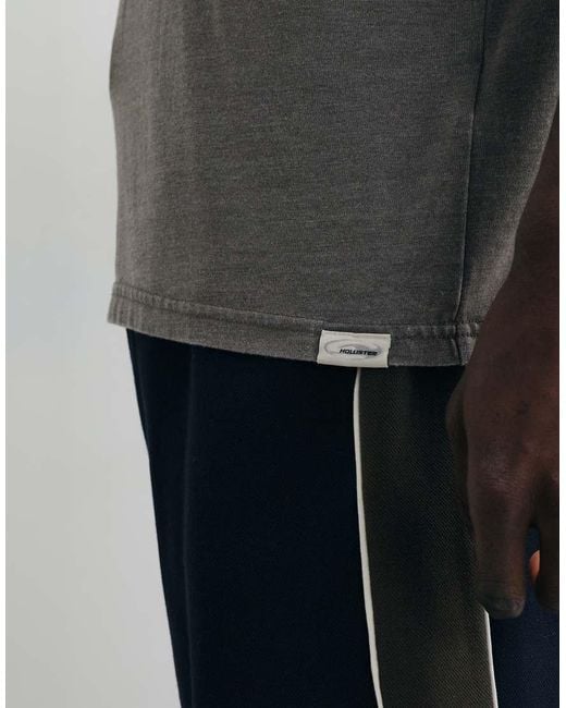 Hollister White Crew Neck Short Sleeve T-shirt for men