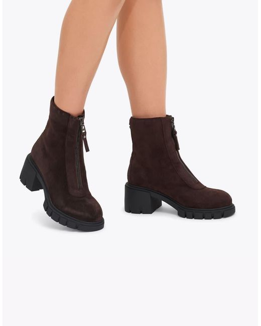 Carvela Kurt Geiger White Ignite Zip Mid Ankle Boots
