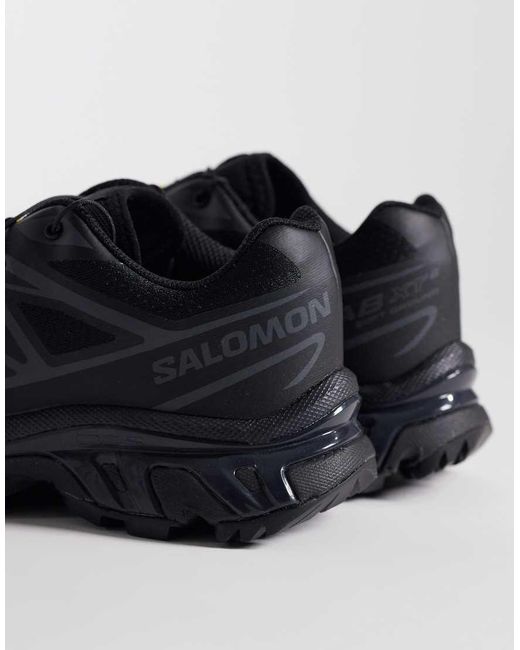 Salomon Black Xt-6 Unisex Trainers