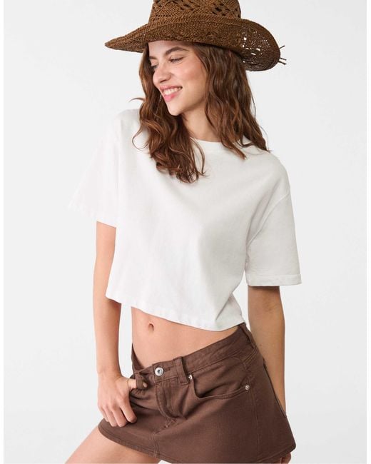 Chapeau Stradivarius en coloris White