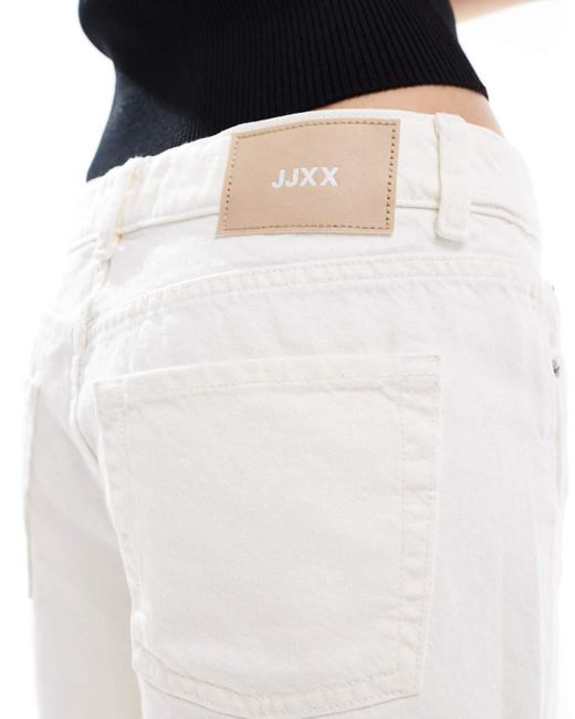 JJXX White Denim Mom Shorts