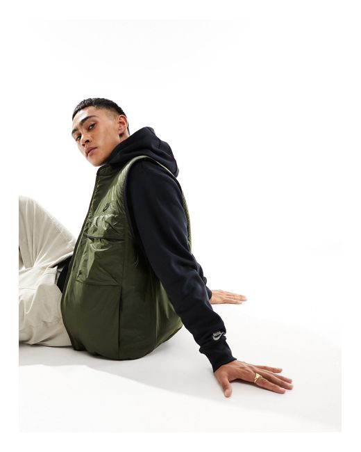 Tech fleece - veste fonctionnelle sans manches - kaki Nike pour homme en coloris Green