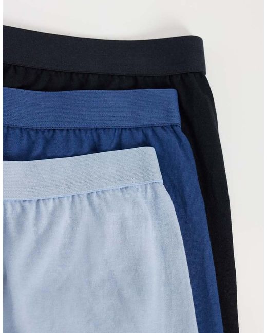 ASOS Blue 3 Pack Boxers for men