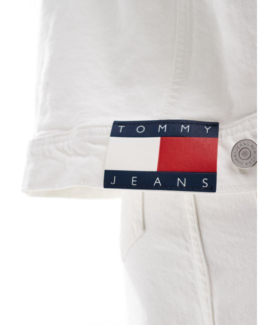 Tommy Hilfiger White Denim Mom Jacket
