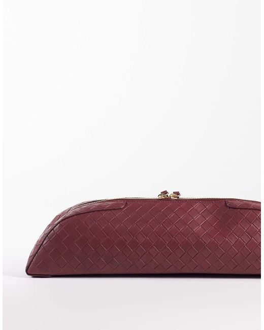 ASOS Purple Pencil Case Elongated Clutch