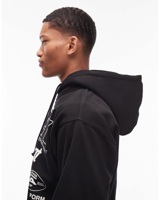 Persistent movement - sweat à capuche oversize zippé Obey pour homme en coloris Blue