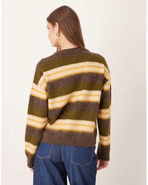 JJXX Blue Knit Jumper With Stripes