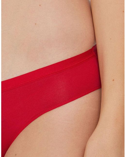 Tezenis Red Cotton Knickers