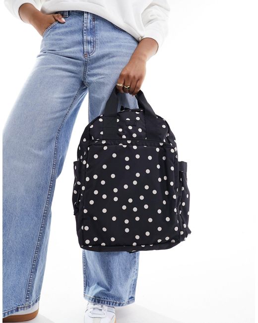 Levi's Blue L-pack Round Backpack With Logo
