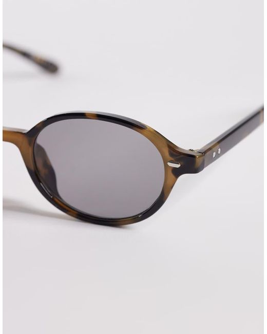 ASOS White Oval Sunglasses for men