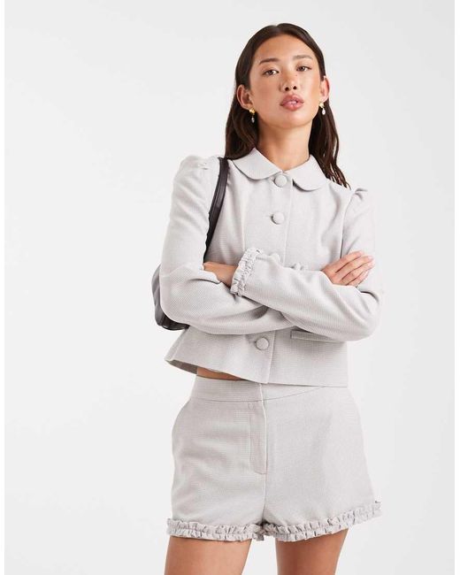 Miss Selfridge White Tailored Shorts
