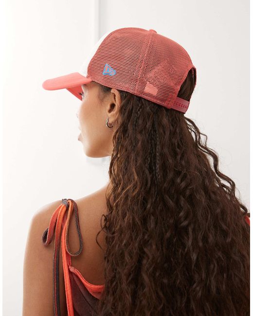 KTZ Red Location Motif Trucker Cap With Contrast Peak