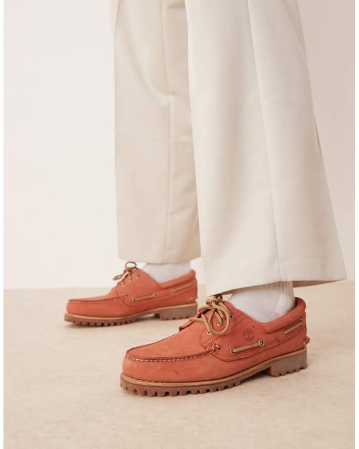 Timberland Natural Authentic 3 Eye Boat Shoe for men