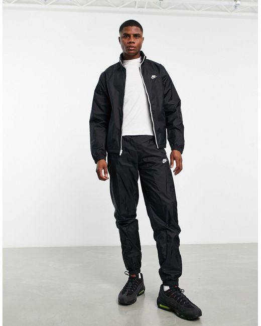 Nike Club Woven Tracksuit in Black for Men Lyst UK