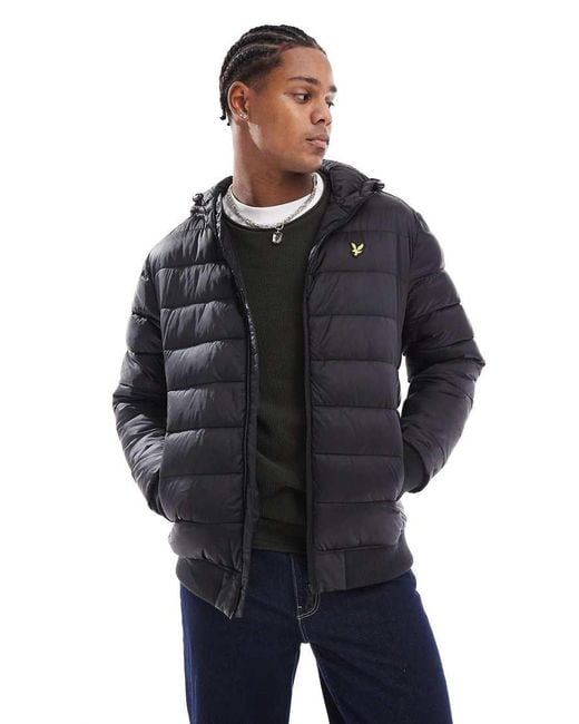 Lyle & Scott Blue Padded Puffer Jacket for men