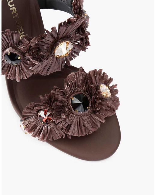 KG by Kurt Geiger Brown Roxie Heel Heeled Sandals