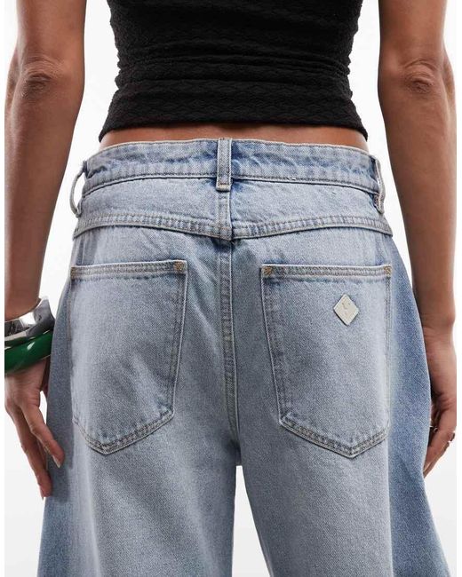 Abrand Jeans Blue 95 Barrel Jean With Contrast Stitch