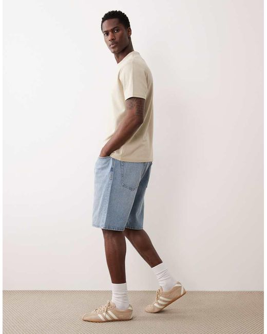 Jack & Jones Natural Tony Loose Denim Shorts for men