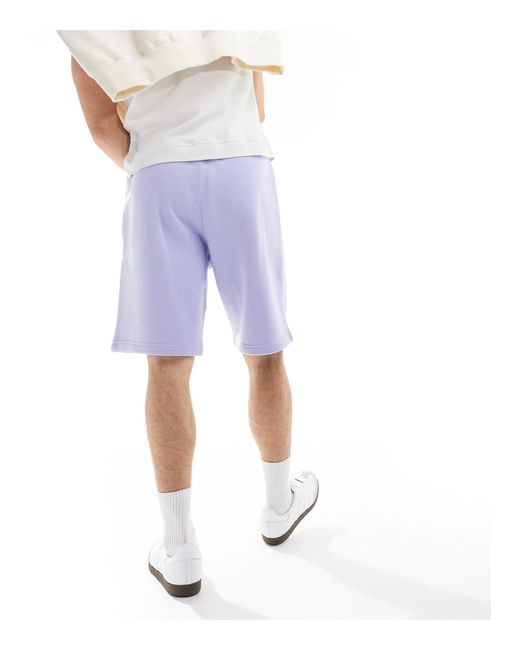 Pantalones cortos lilas básicos Adidas Originals de hombre de color White