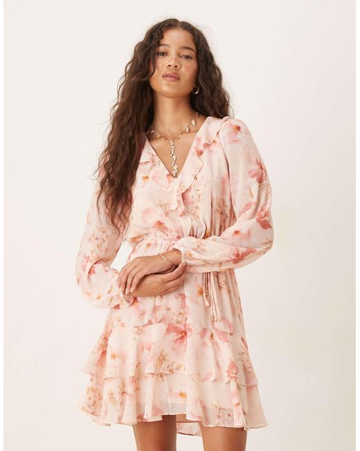 Forever New Pink – minikleid mit rüschen