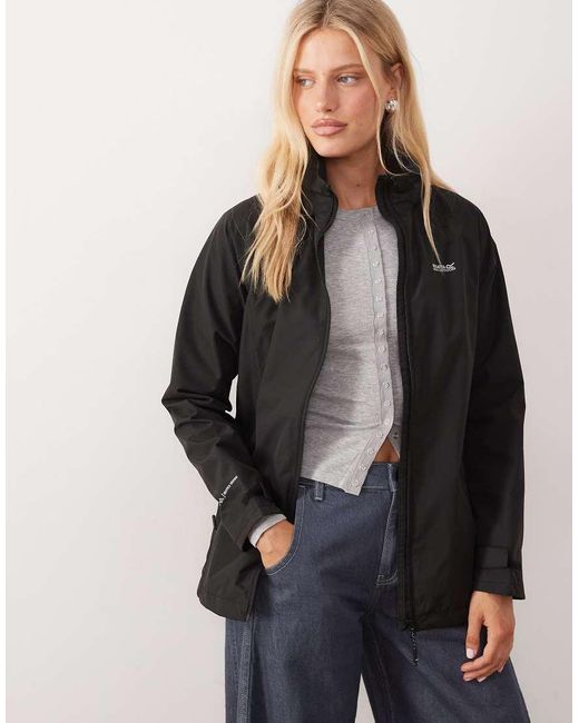 Regatta Black Hooded Daysha Ii Waterproof Shell Jacket