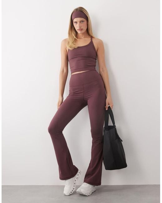 4505 Pink Icon Soft Touch Yoga Cami With Inner Bra And Adjustable Straps