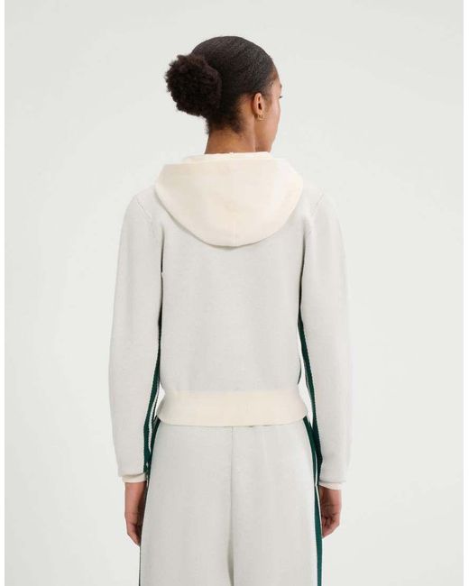 Ellesse Natural Laneisa Knitted Long Sleeve Full Zip Hoodie