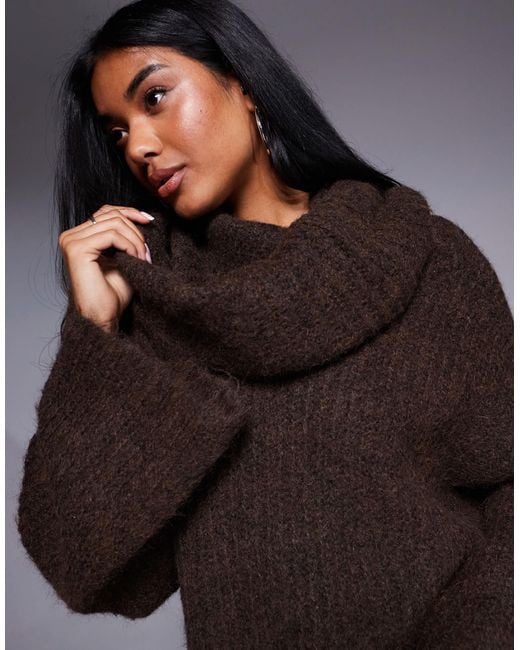 NA-KD Brown – oversize-pullover