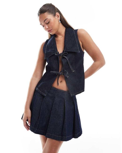 Gonna Corta di ASOS in Blue