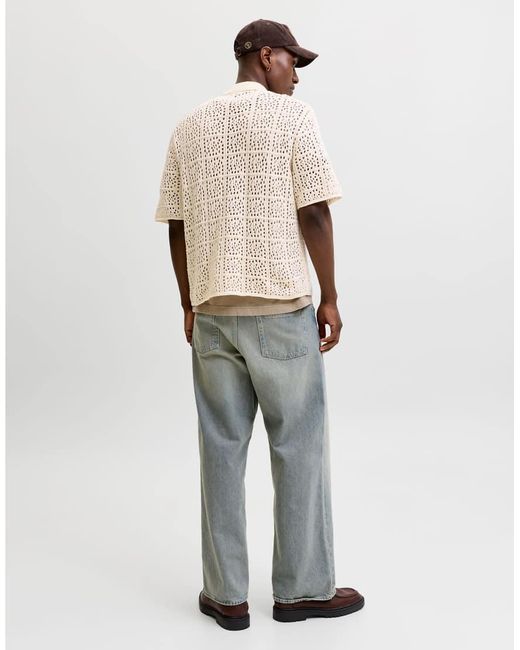 Jack & Jones Natural Knitted Polo for men