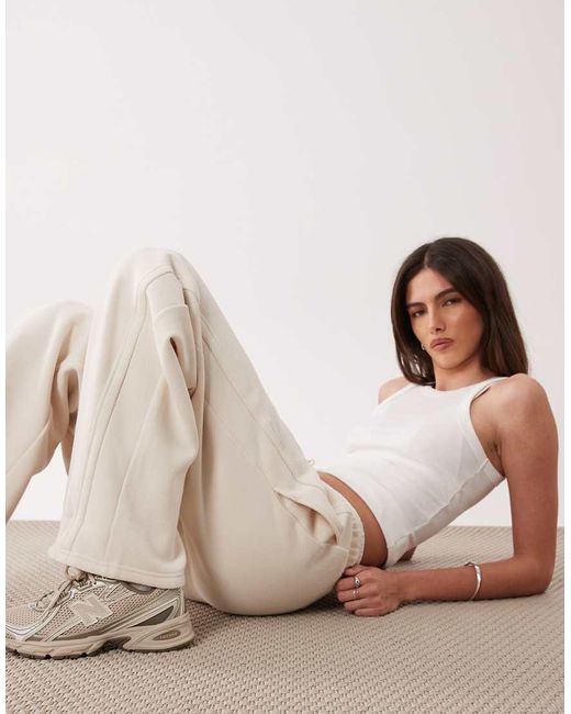 Cotton On Natural Barrel Plush Barrel jogger Sweatpants