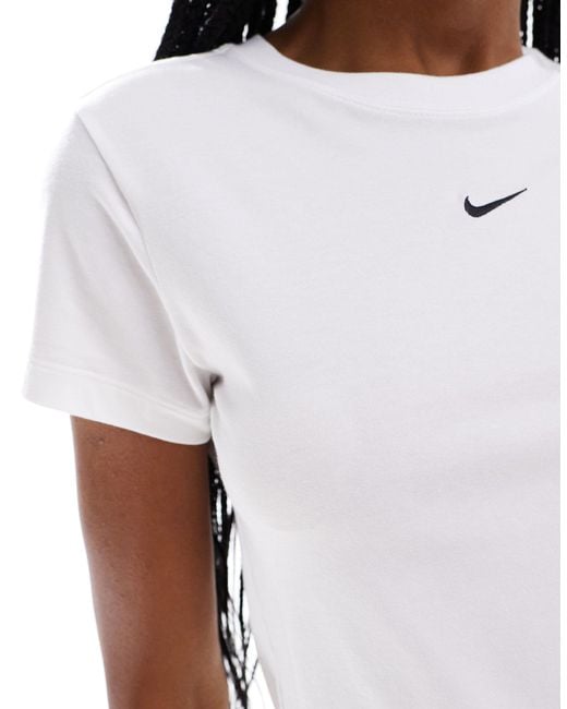 Nike White Fitted Baby T-shirt