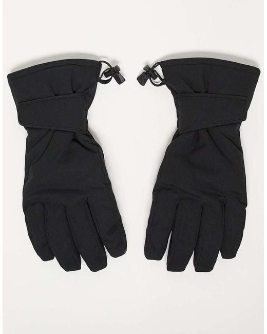 ASOS 4505 Ski & Snow Black Asos 4505 Ski Water Repellent Ski Glove With Goggle Wipe for men