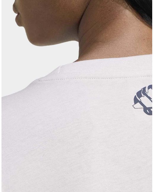 Adidas Originals White Animal Graphic T-Shirt