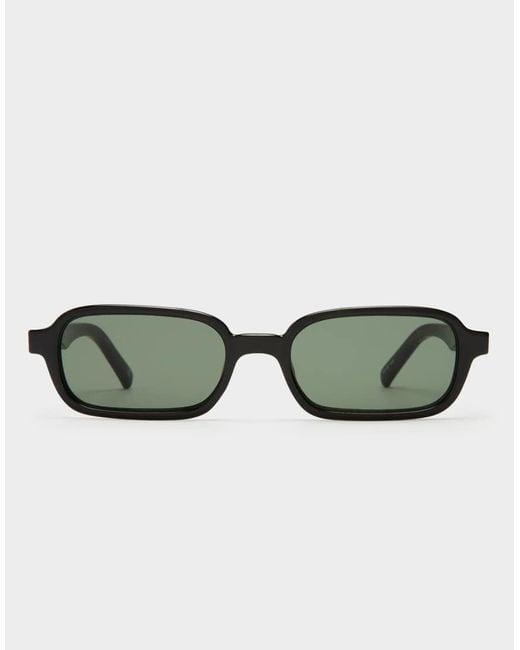 Le Specs Brown Pilferer Rectangle Sunglasses