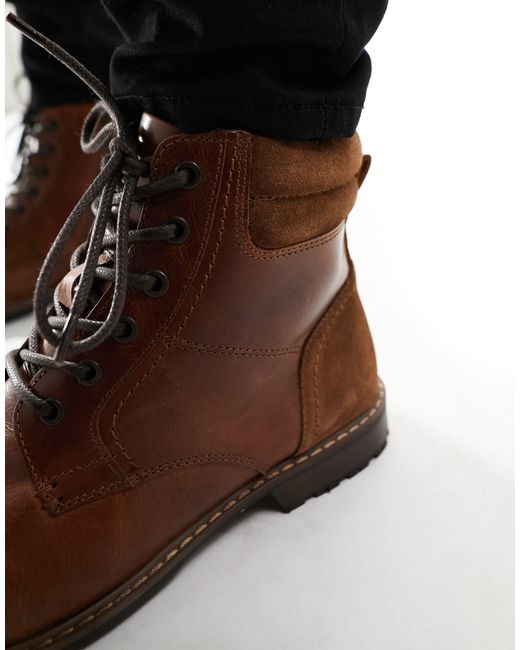 Red Tape Wide Fit Casual Lace Up Boots in Brown for Men | Lyst display picture 3