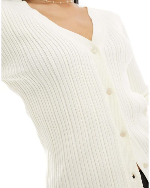 Y.a.s - gilet à col v - crème Y.A.S en coloris White