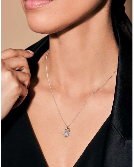 Lauren Ralph Lauren Jewellery Metallic Lauren By Ralph Lauren Jewellery Sterling Padlock Pendant
