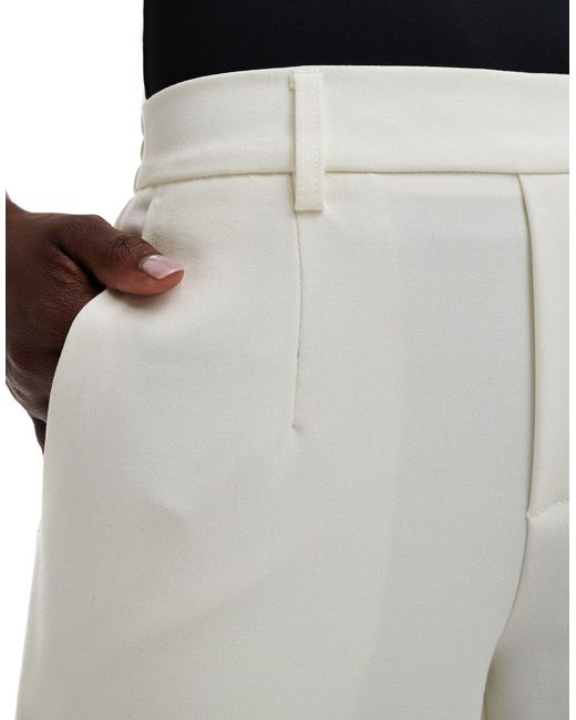 Pantalon large à carreaux Object en coloris White