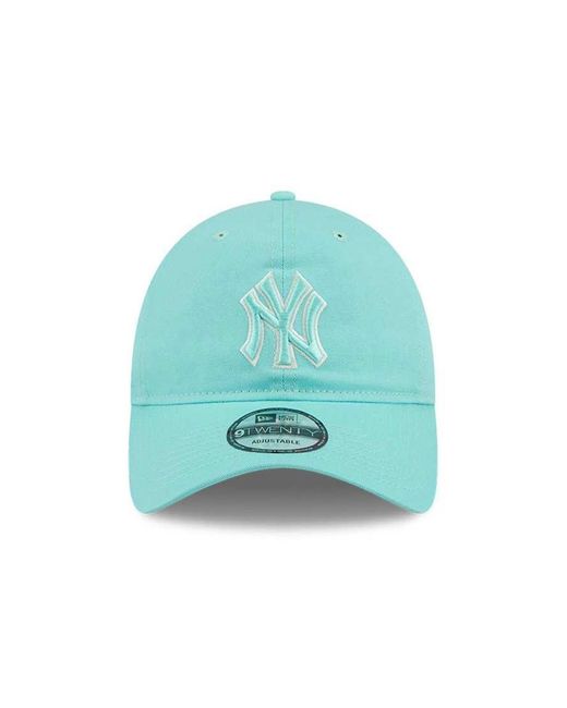 KTZ Blue Ny Yankees 9twenty Logo Cap With Side Patch