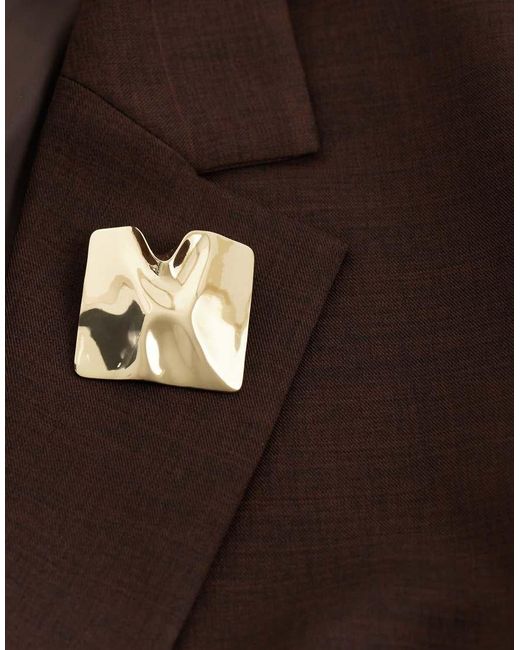 Broche Efecto Fundido ASOS de color Natural