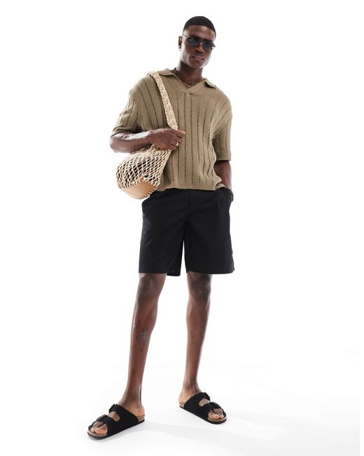 Short chino ample Only & Sons pour homme en coloris Black